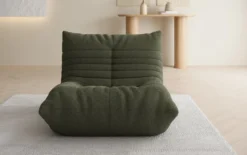 Designer Sofa-Sessel Calmo in Teddy Bouclé