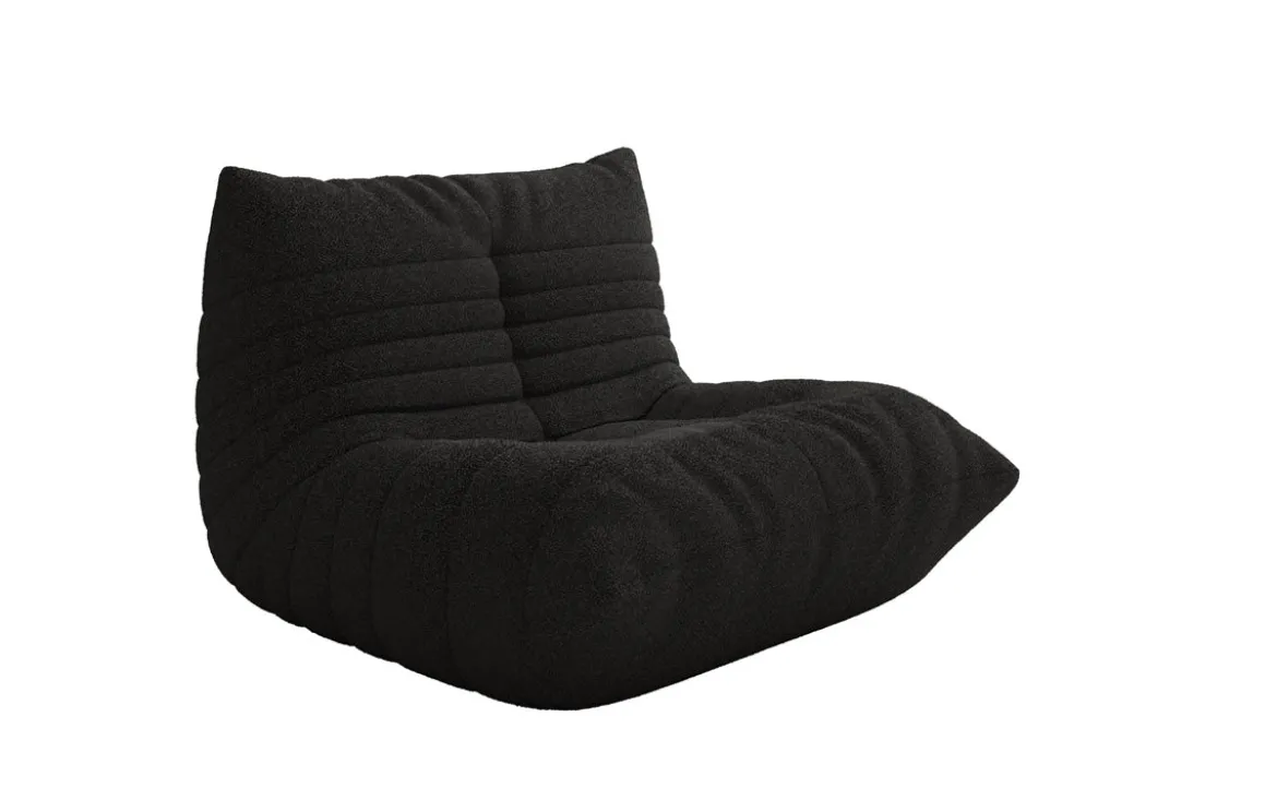 Designer Sofa-Sessel Calmo in Teddy Bouclé