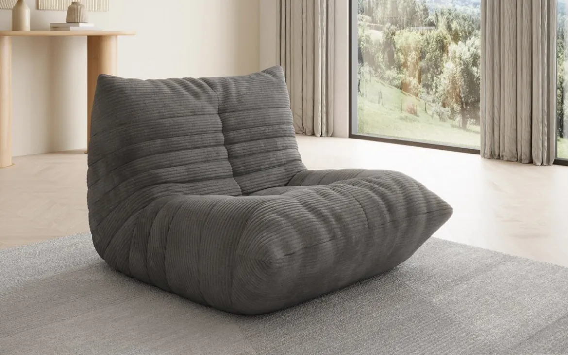 Designer Sofa-Sessel Calmo in Cord