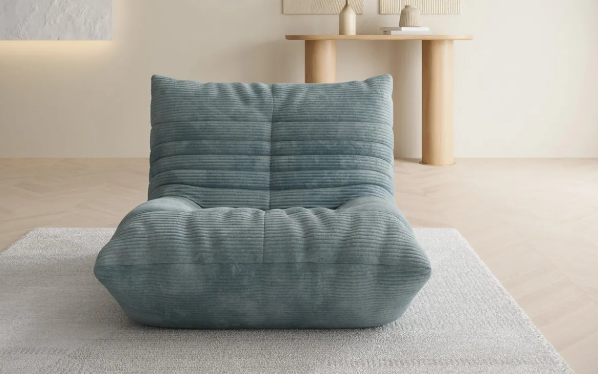 Designer Sofa-Sessel Calmo in Cord