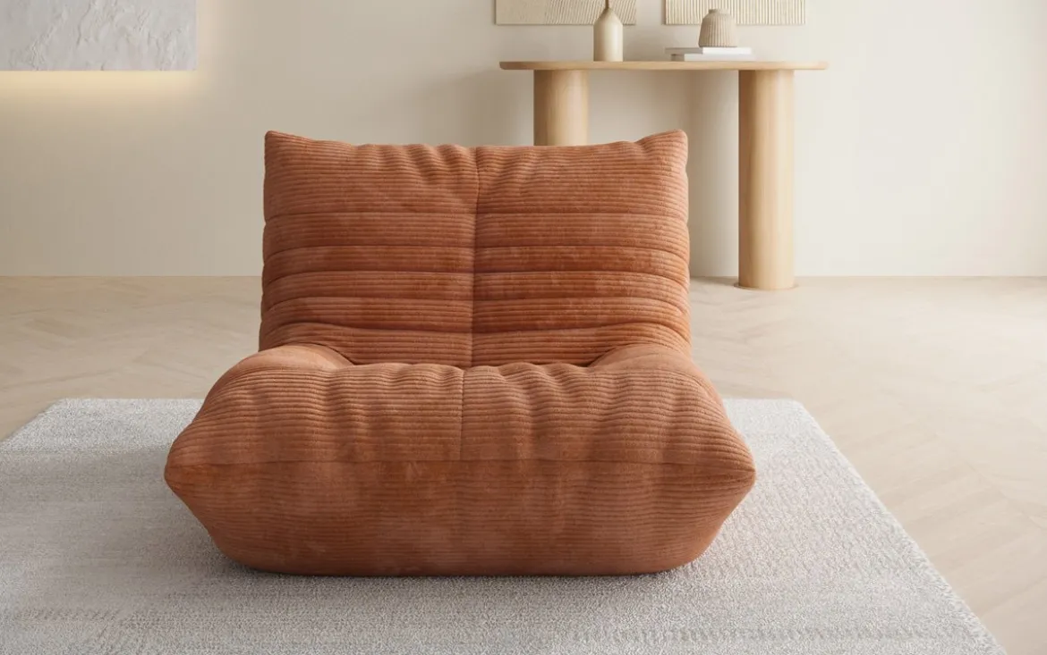 Designer Sofa-Sessel Calmo in Cord