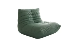 Designer Sofa-Sessel Calmo in Echtleder