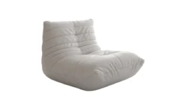 Designer Sofa-Sessel Calmo in Echtleder