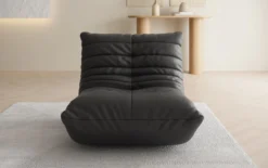 Designer Sofa-Sessel Calmo in Echtleder