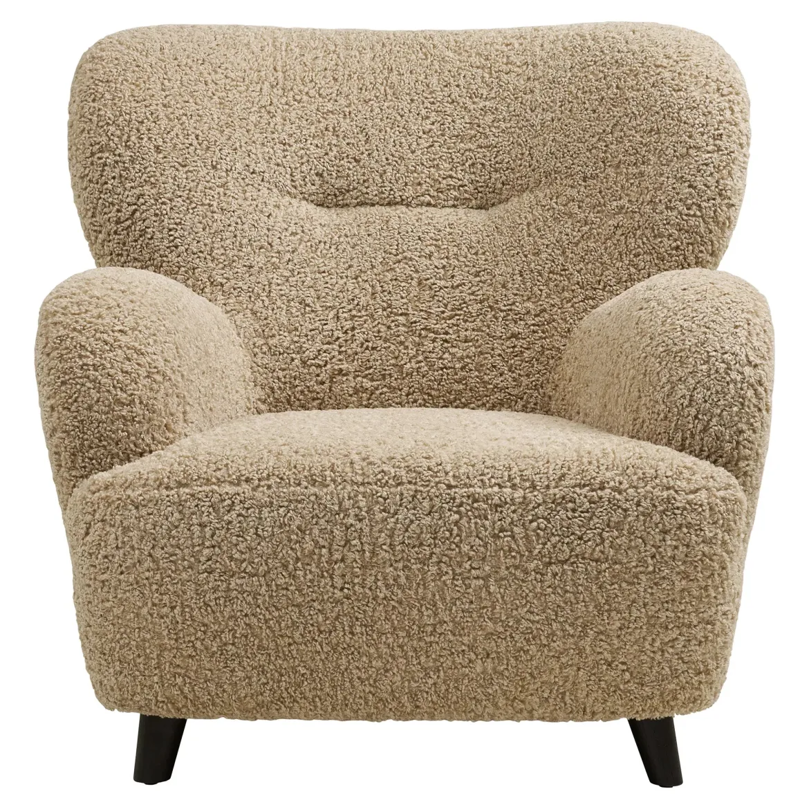 Designer Sofa-Sessel Hudson in Beige Bouclé