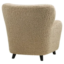 Designer Sofa-Sessel Hudson in Beige Bouclé