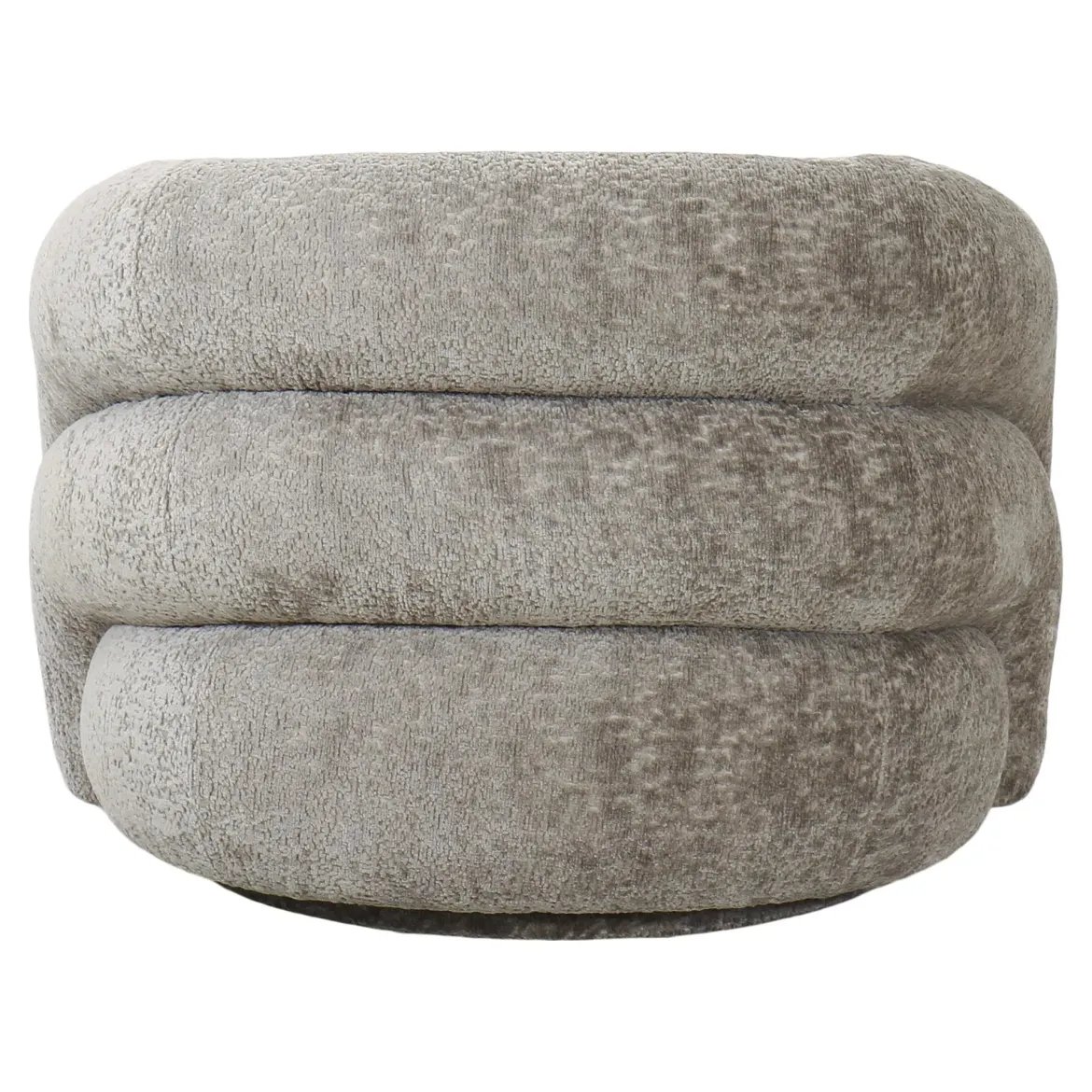 Designer Sofa-Sessel Korfu mit Drehfunktion in Sand Bouclé