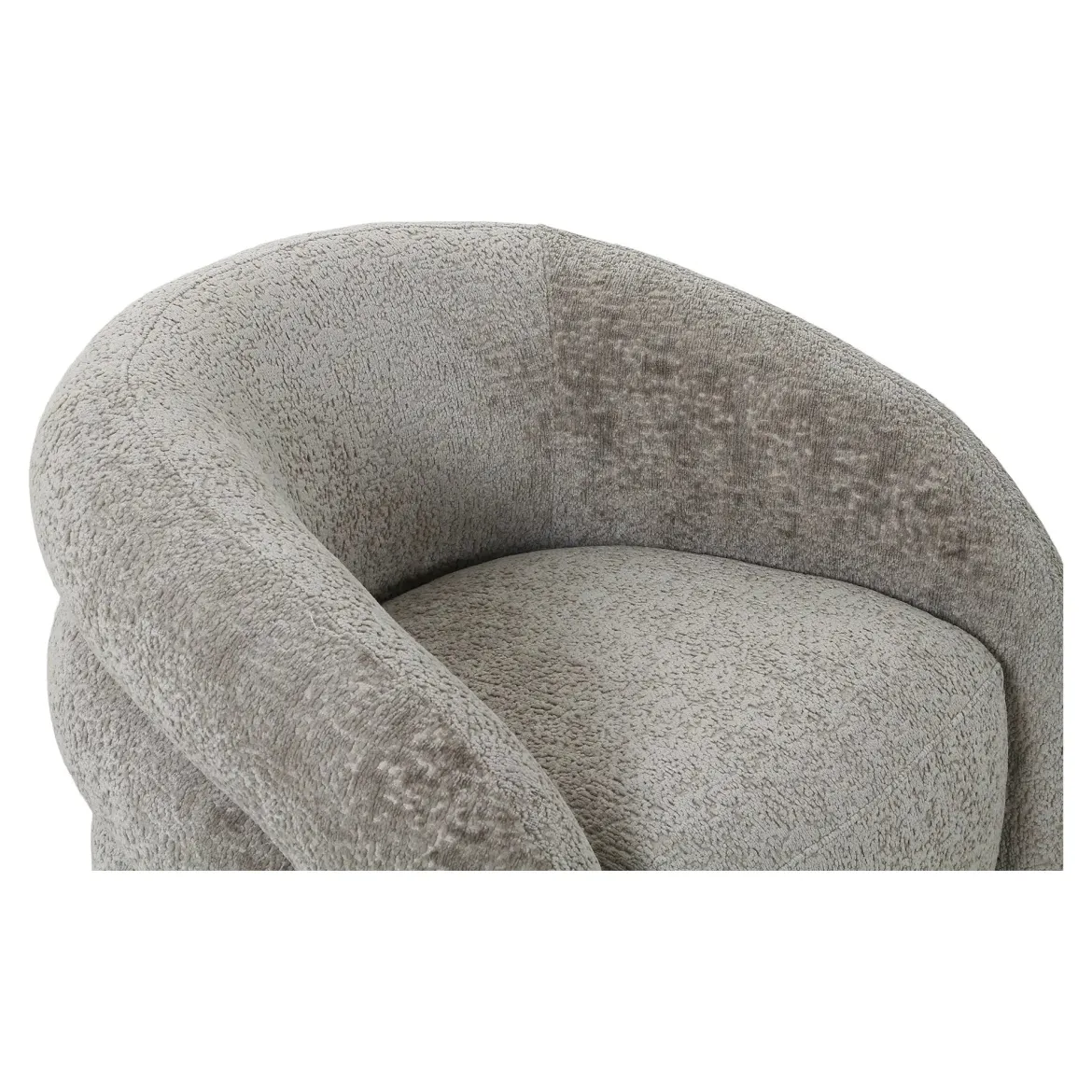 Designer Sofa-Sessel Korfu mit Drehfunktion in Sand Bouclé