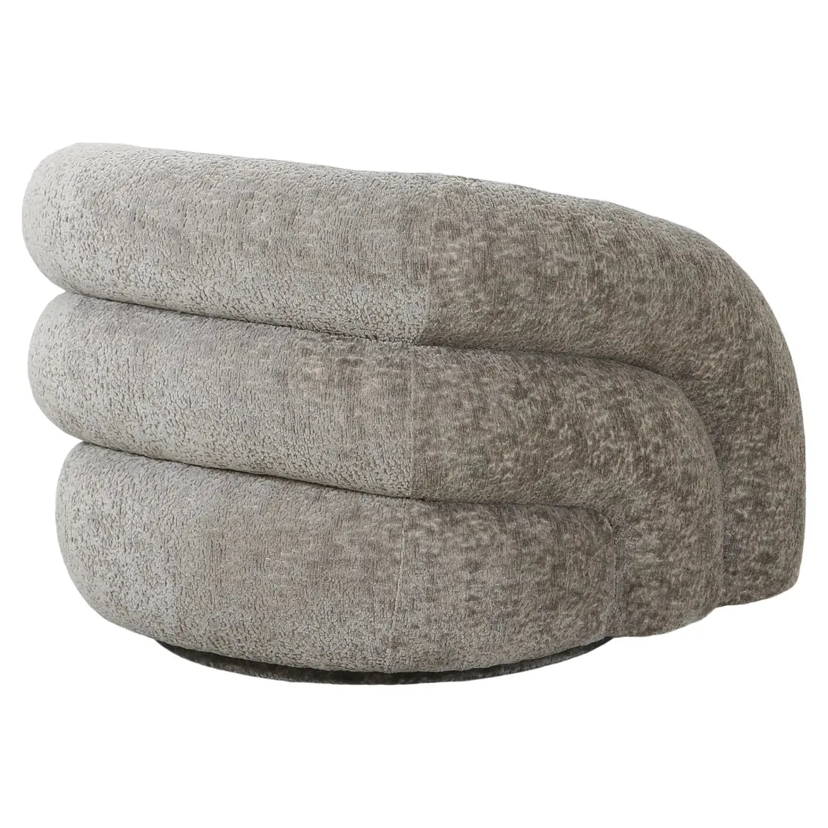 Designer Sofa-Sessel Korfu mit Drehfunktion in Sand Bouclé