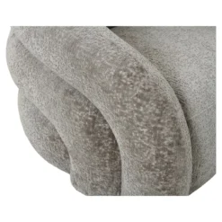 Designer Sofa-Sessel Korfu mit Drehfunktion in Sand Bouclé