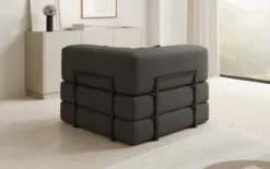 Designer Sofa-Sessel Lazy in Bouclé