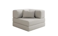 Designer Sofa-Sessel Lazy in Bouclé