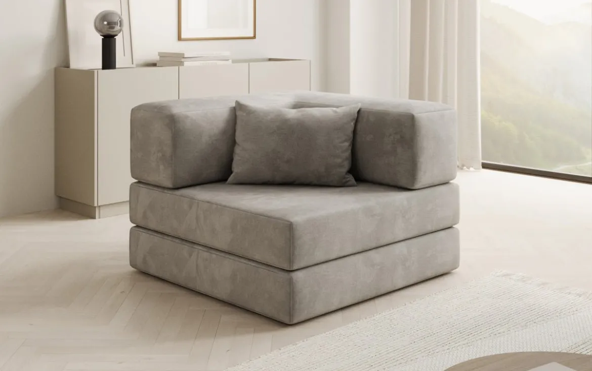 Designer Sofa-Sessel Lazy in Samt