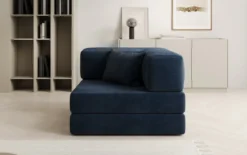 Designer Sofa-Sessel Lazy in Samt
