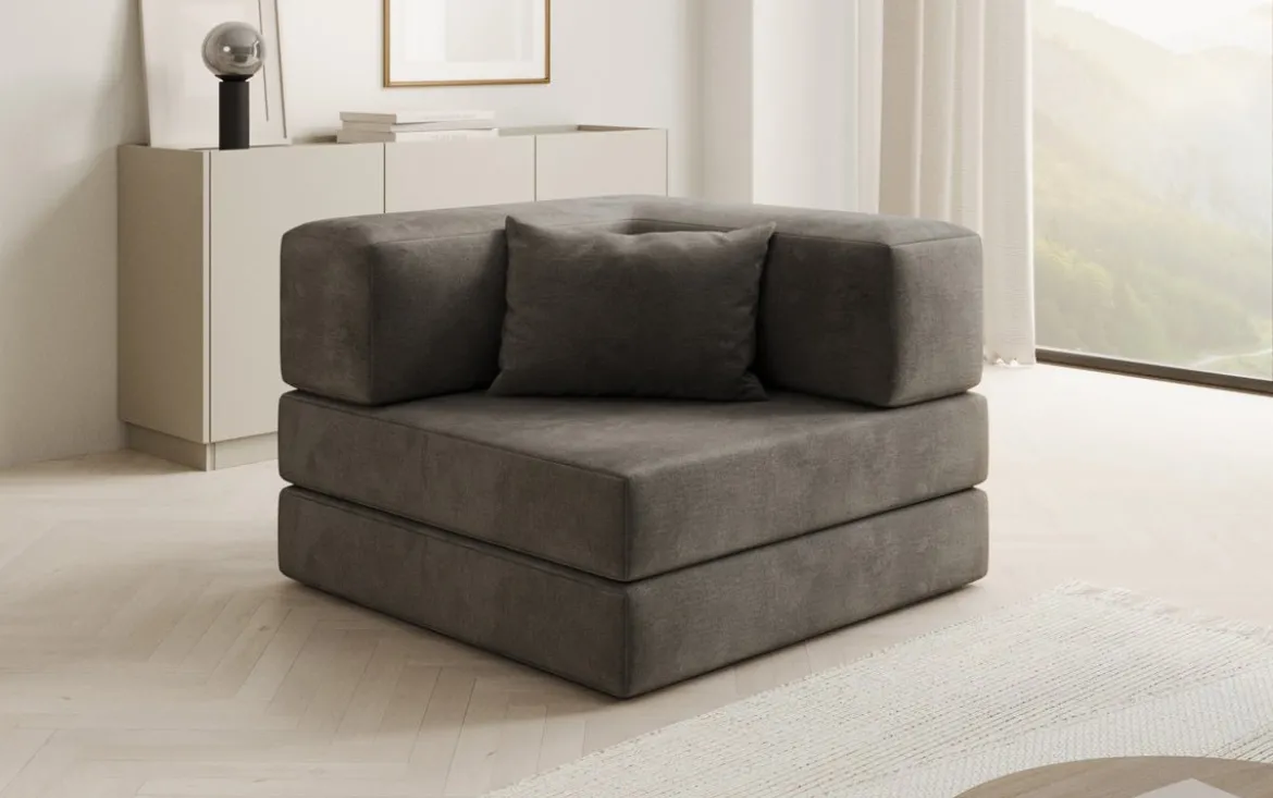 Designer Sofa-Sessel Lazy in Samt