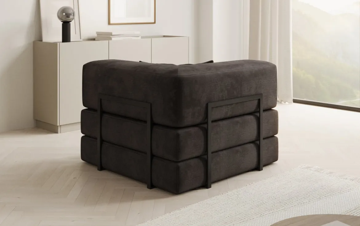 Designer Sofa-Sessel Lazy in Samt