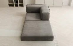 Designer Sofa-Sessel Lazy in Samt