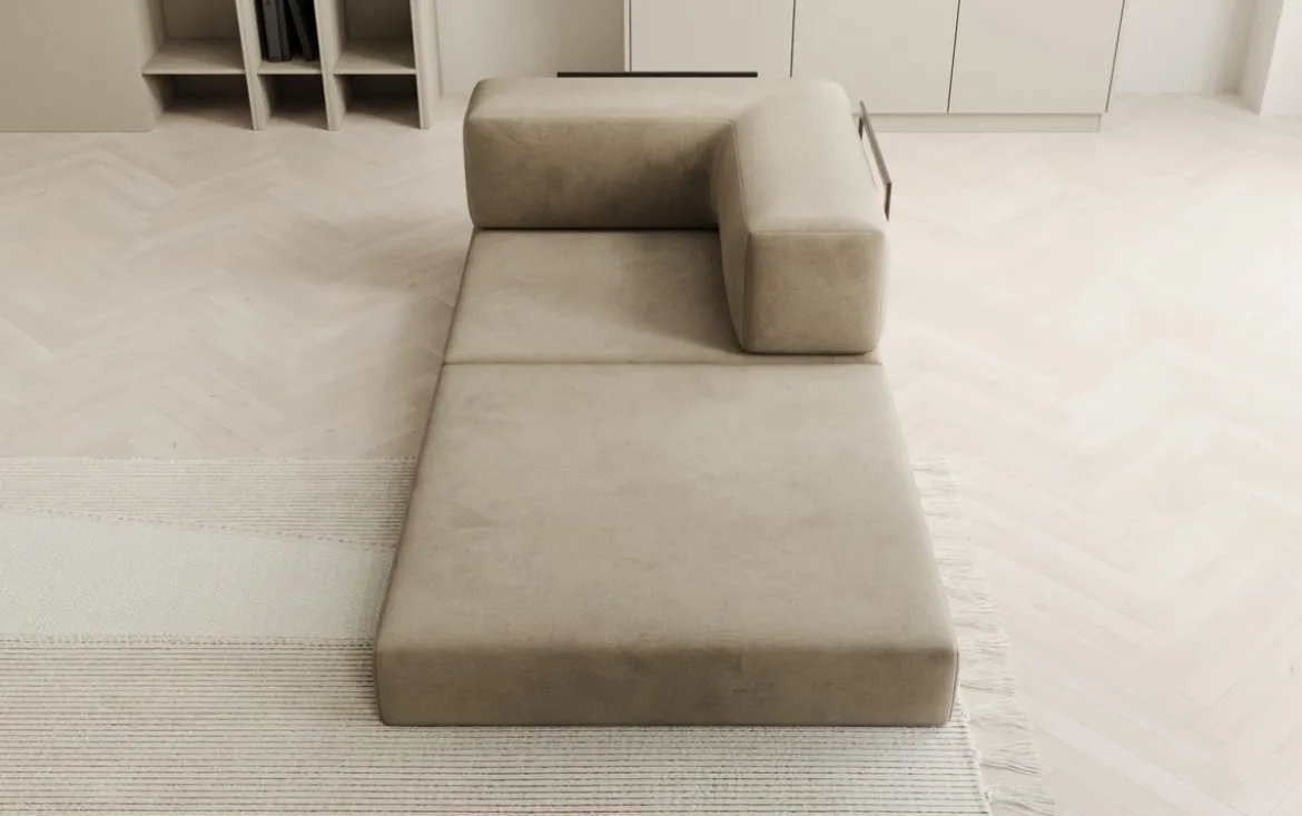 Designer Sofa-Sessel Lazy in Samt