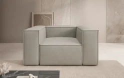 Designer Sofa-Sessel Lesley in Echtleder