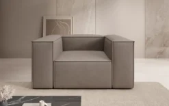 Designer Sofa-Sessel Lesley in Echtleder