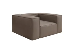 Designer Sofa-Sessel Lesley in Echtleder
