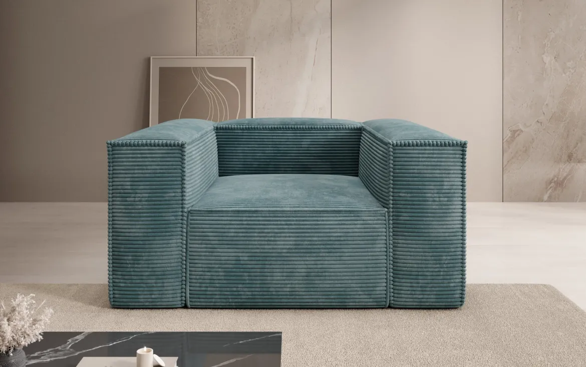 Designer Sofa-Sessel Lesley in Cord