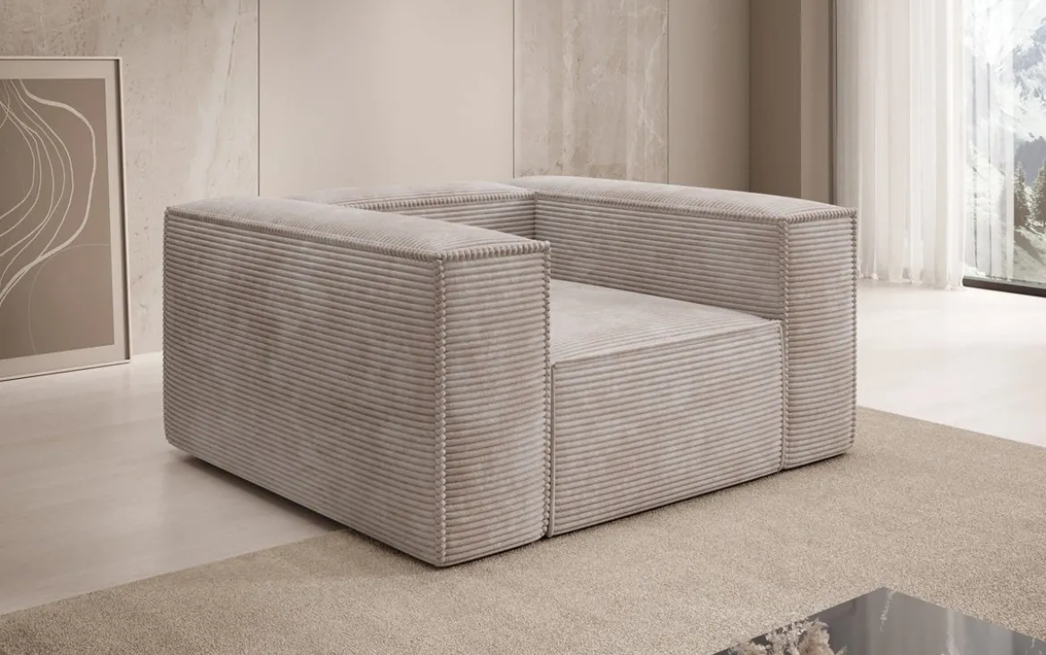 Designer Sofa-Sessel Lesley in Cord