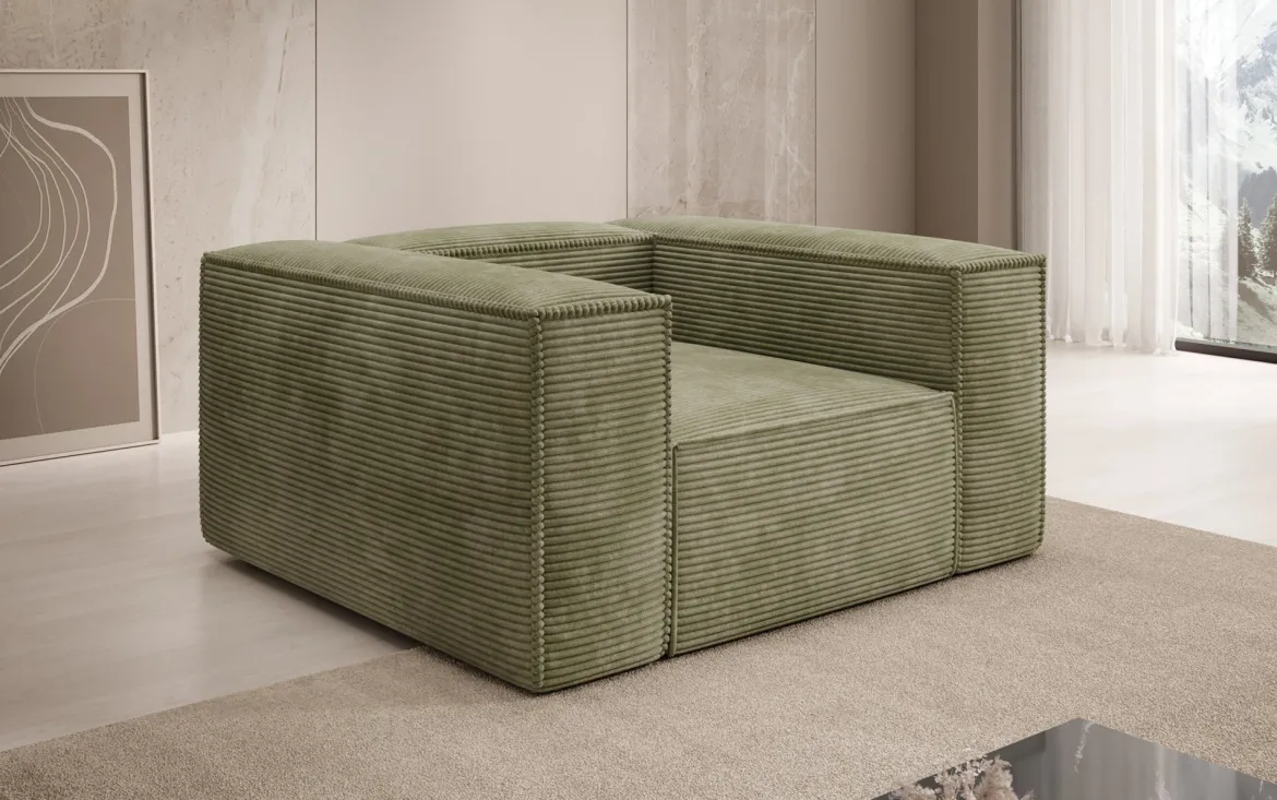 Designer Sofa-Sessel Lesley in Cord
