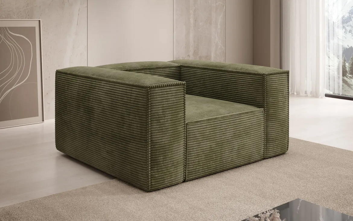Designer Sofa-Sessel Lesley in Cord