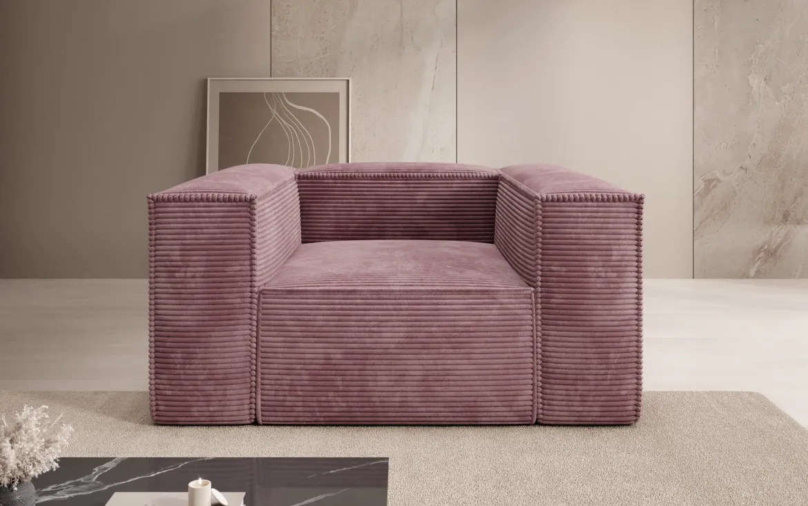 Designer Sofa-Sessel Lesley in Cord