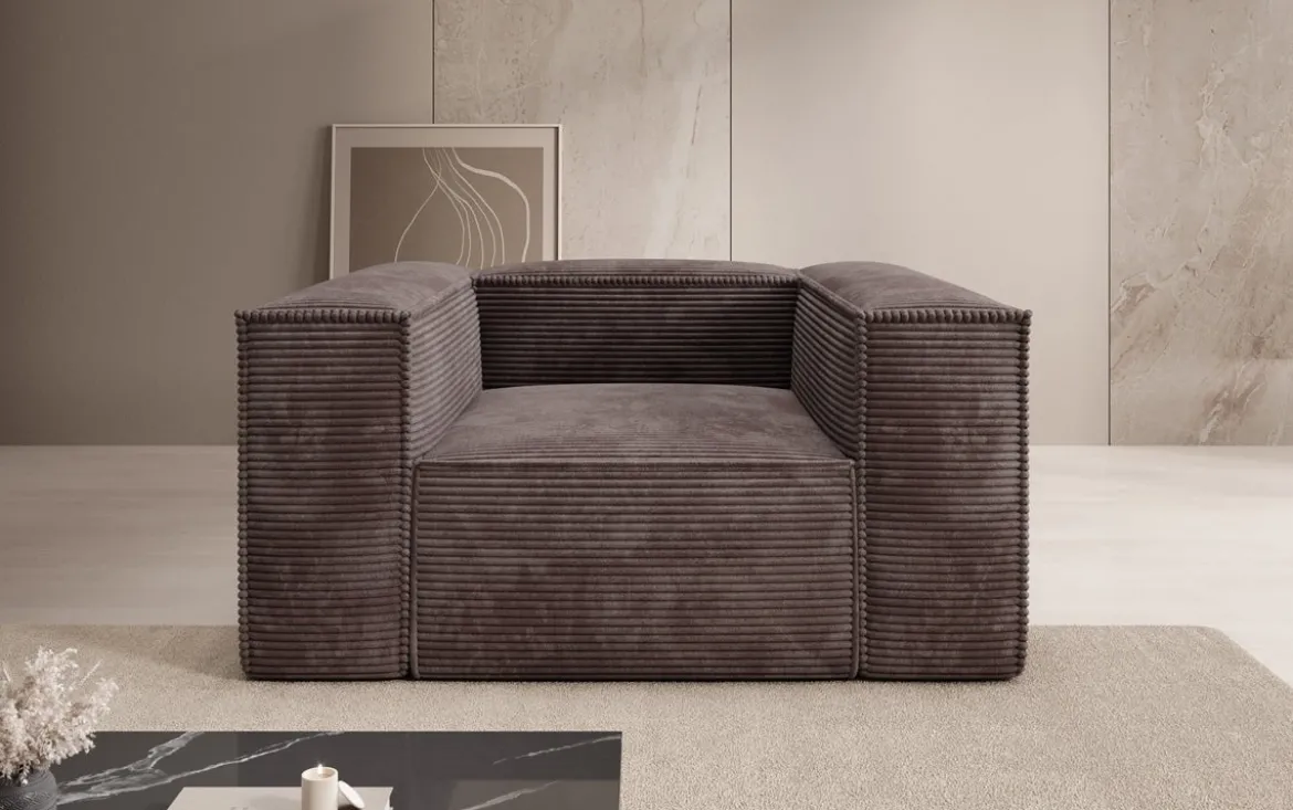 Designer Sofa-Sessel Lesley in Cord