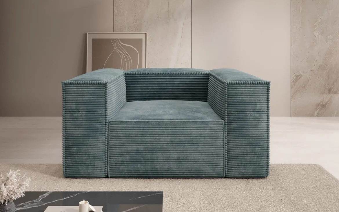 Designer Sofa-Sessel Lesley in Cord