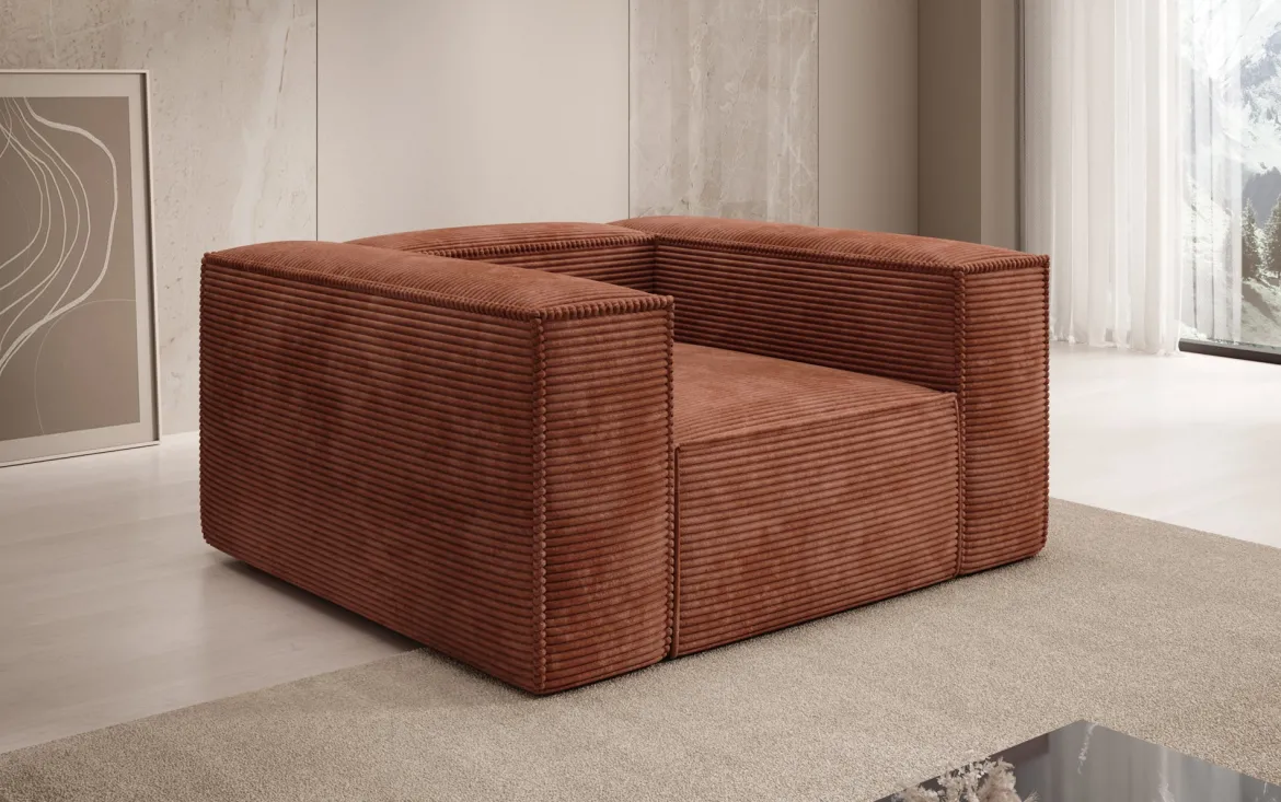 Designer Sofa-Sessel Lesley in Cord