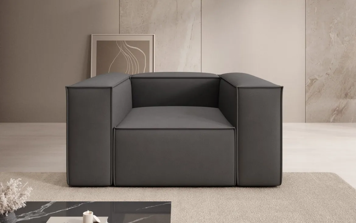 Designer Sofa-Sessel Lesley in Stoff