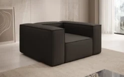 Designer Sofa-Sessel Lesley in Stoff