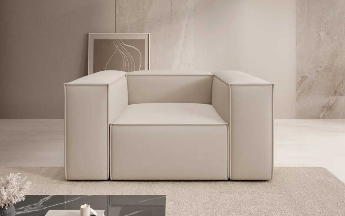 Designer Sofa-Sessel Lesley in Stoff
