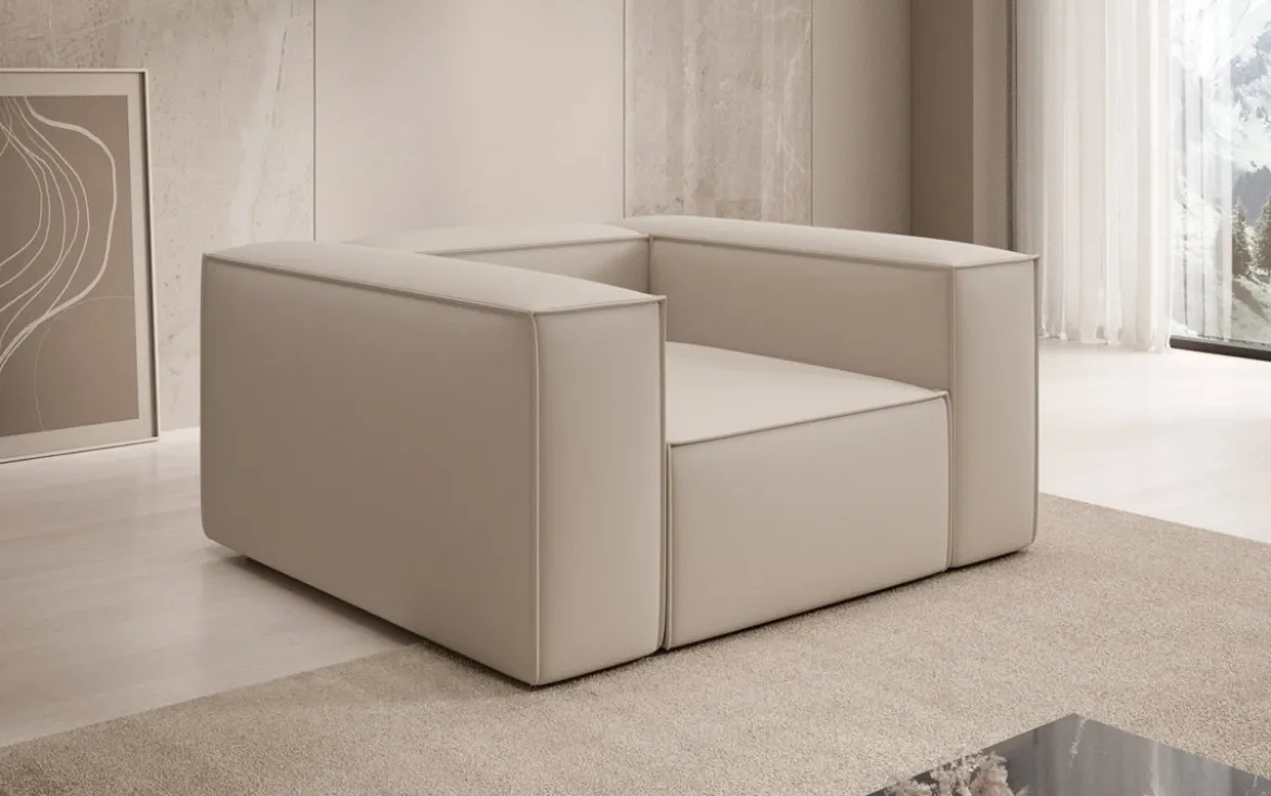 Designer Sofa-Sessel Lesley in Stoff