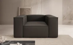 Designer Sofa-Sessel Lesley in Stoff