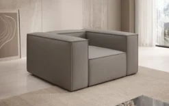 Designer Sofa-Sessel Lesley in Stoff