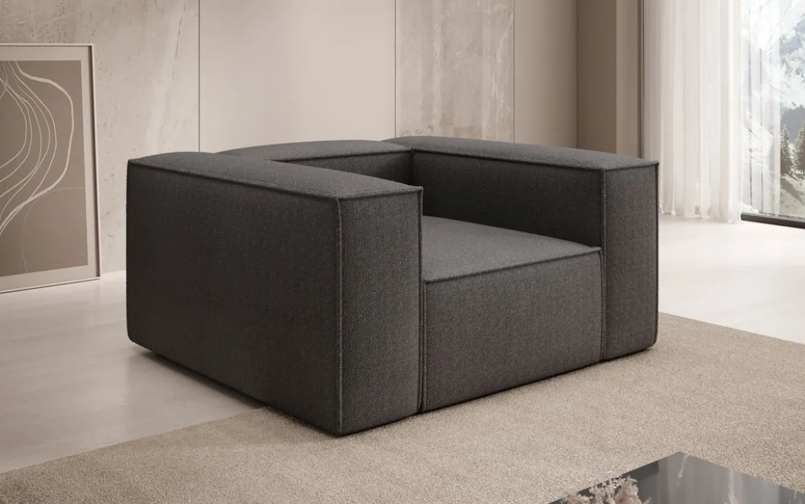 Designer Sofa-Sessel Lesley in Bouclé