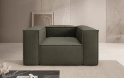 Designer Sofa-Sessel Lesley in Bouclé