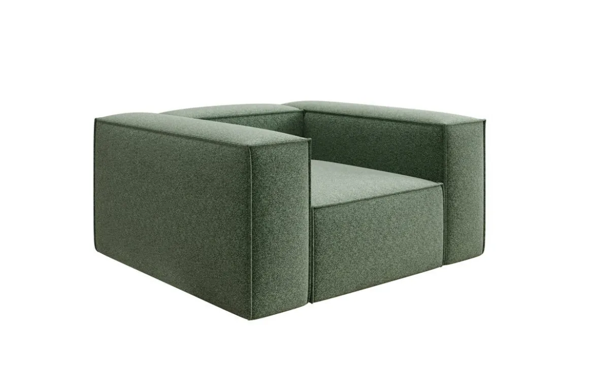 Designer Sofa-Sessel Lesley in Strukturstoff