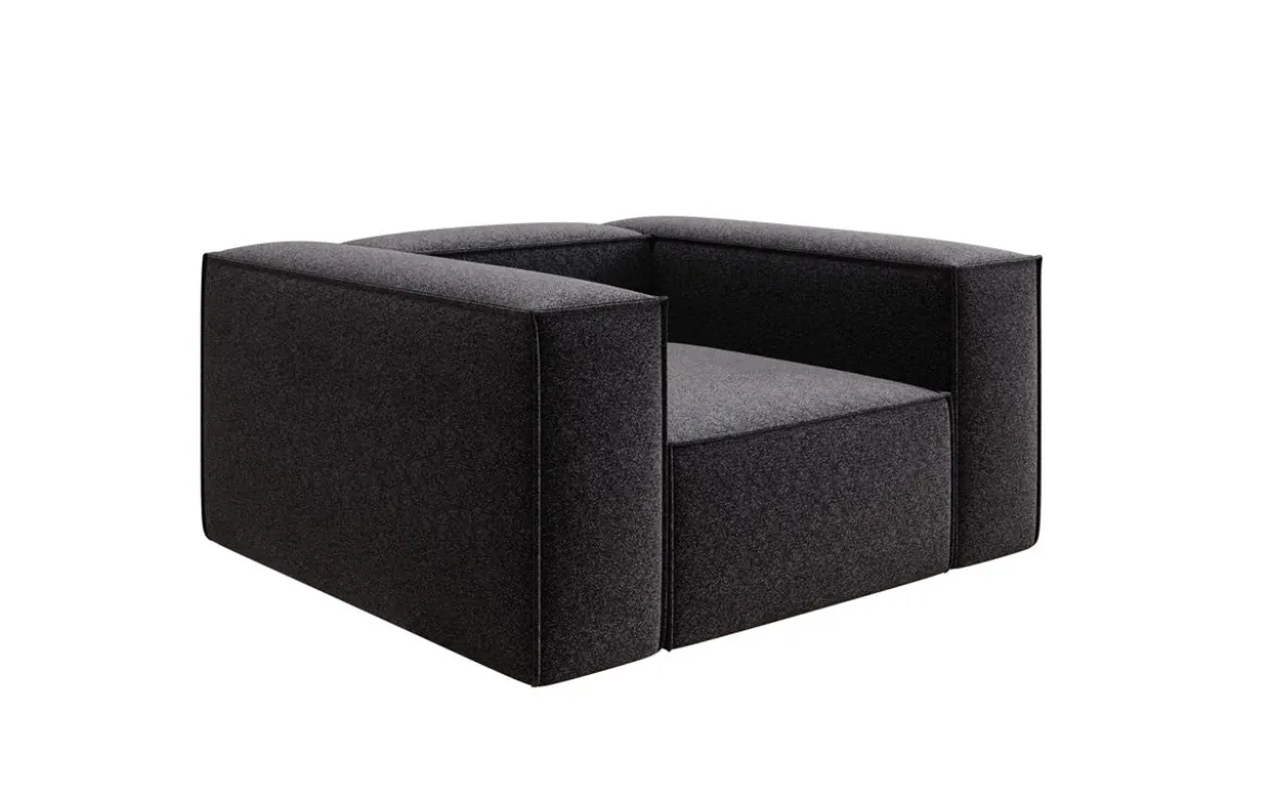 Designer Sofa-Sessel Lesley in Strukturstoff