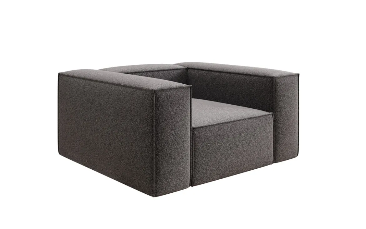 Designer Sofa-Sessel Lesley in Strukturstoff