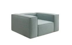 Designer Sofa-Sessel Lesley in Strukturstoff