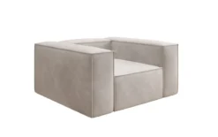 Designer Sofa-Sessel Lesley in Samt