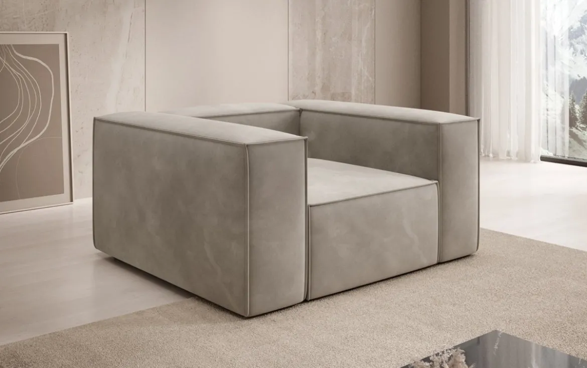 Designer Sofa-Sessel Lesley in Samt
