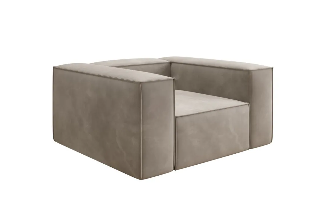 Designer Sofa-Sessel Lesley in Samt