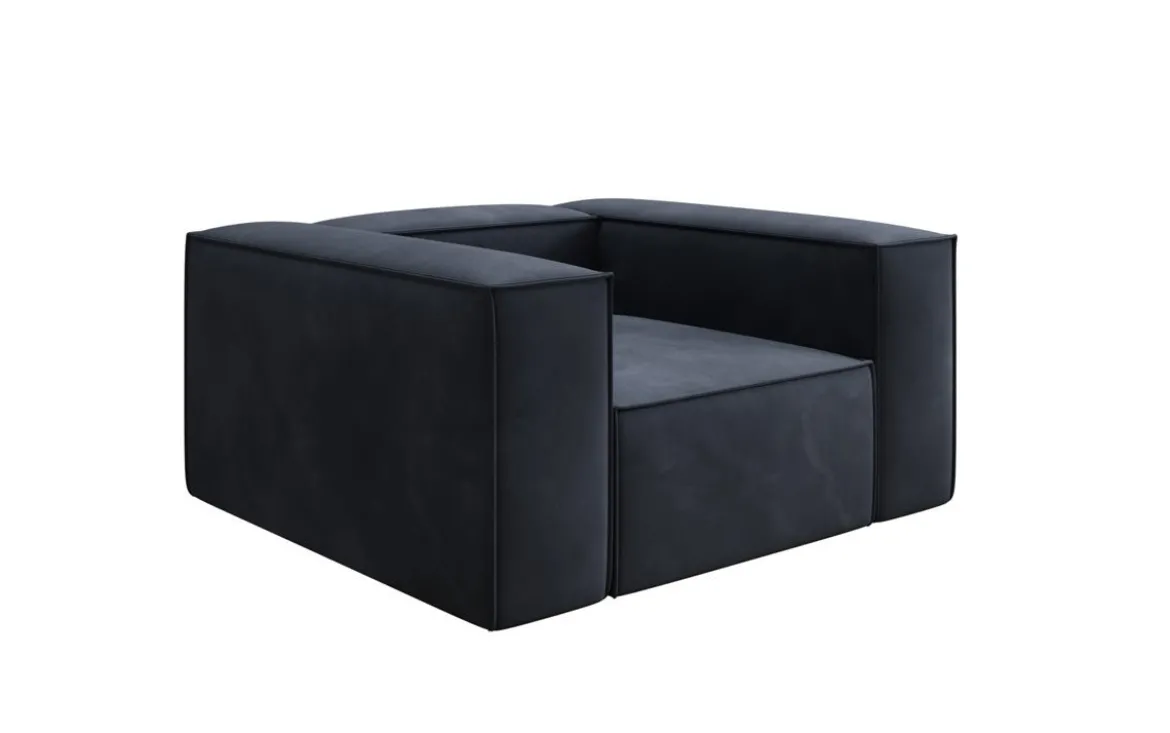Designer Sofa-Sessel Lesley in Samt
