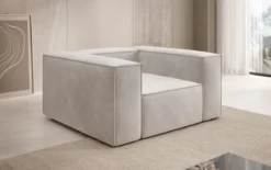 Designer Sofa-Sessel Lesley in Samt